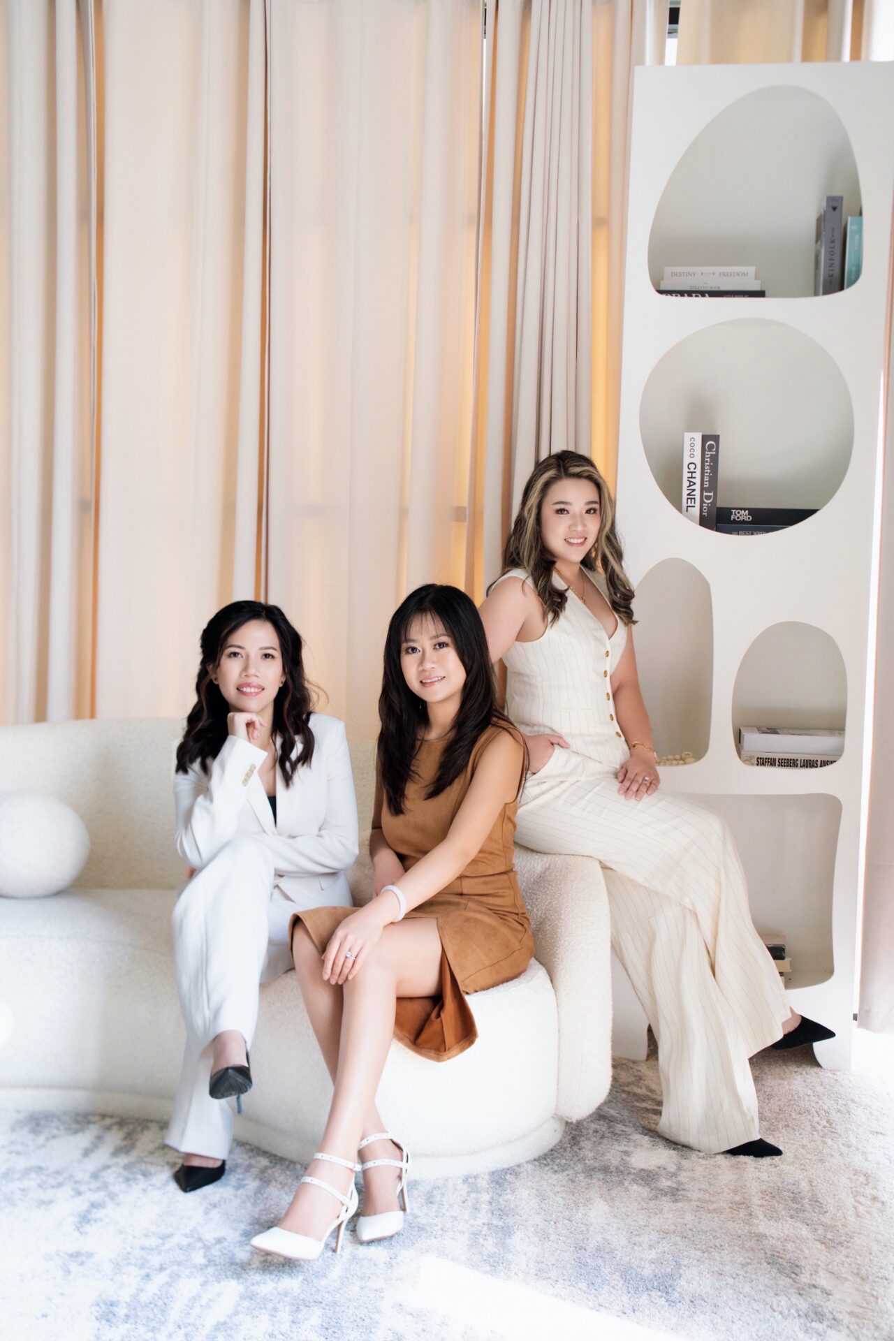 Group photo of Vy, Chau, and Emily